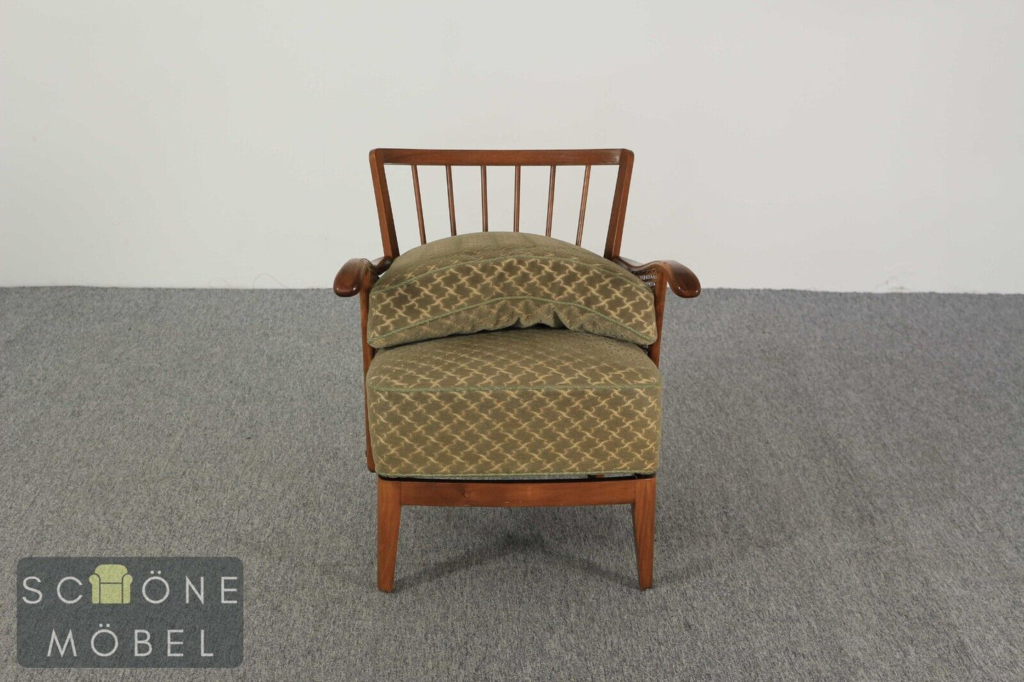 Art Deco Sessel Mid Century Wiener Geflecht Armchair Armlehnsessel Polstermöbel