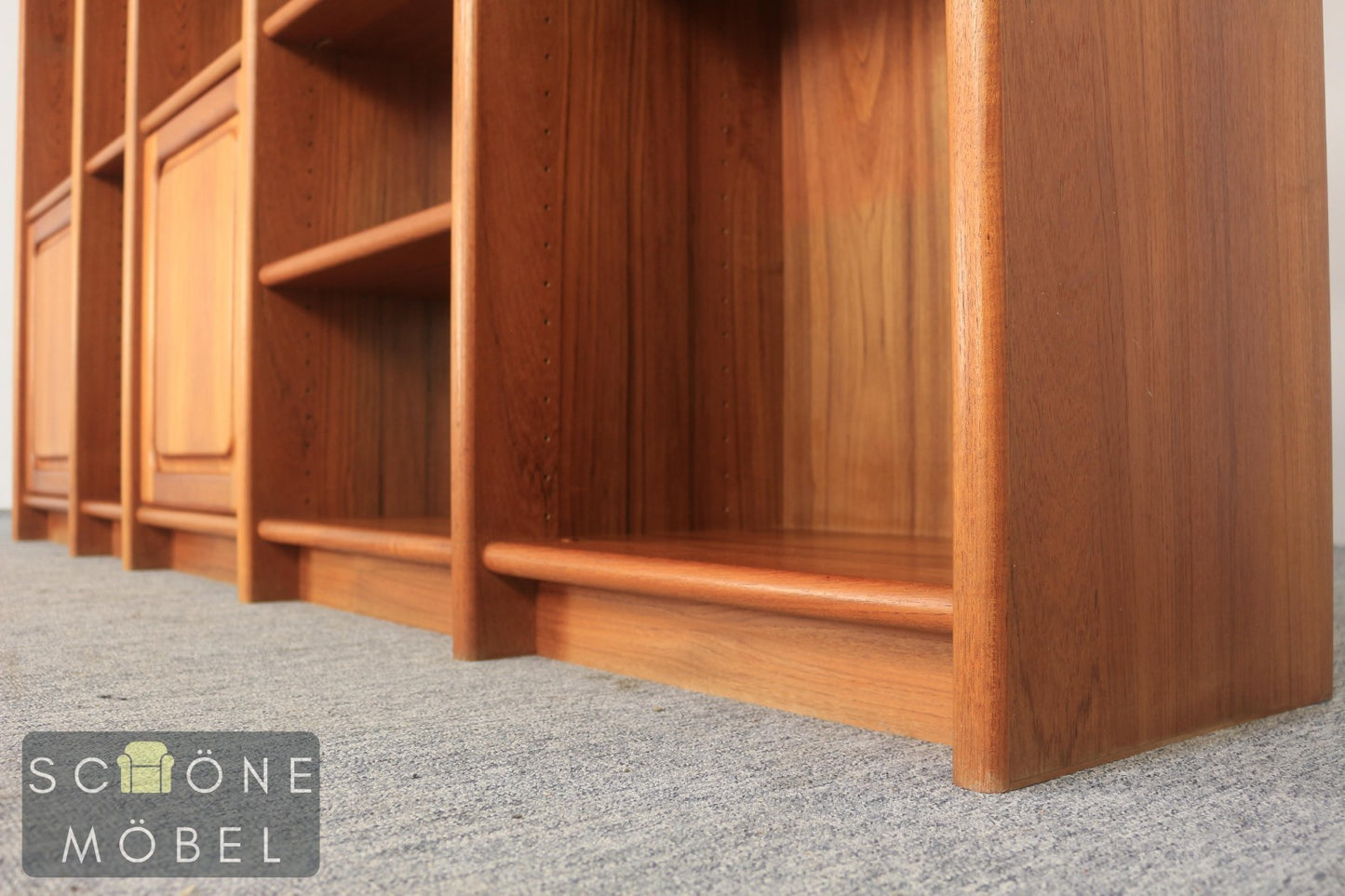 Retro Teak Regalsystem Danishes Design Regal Vintage Bücherschrank Bücherregal