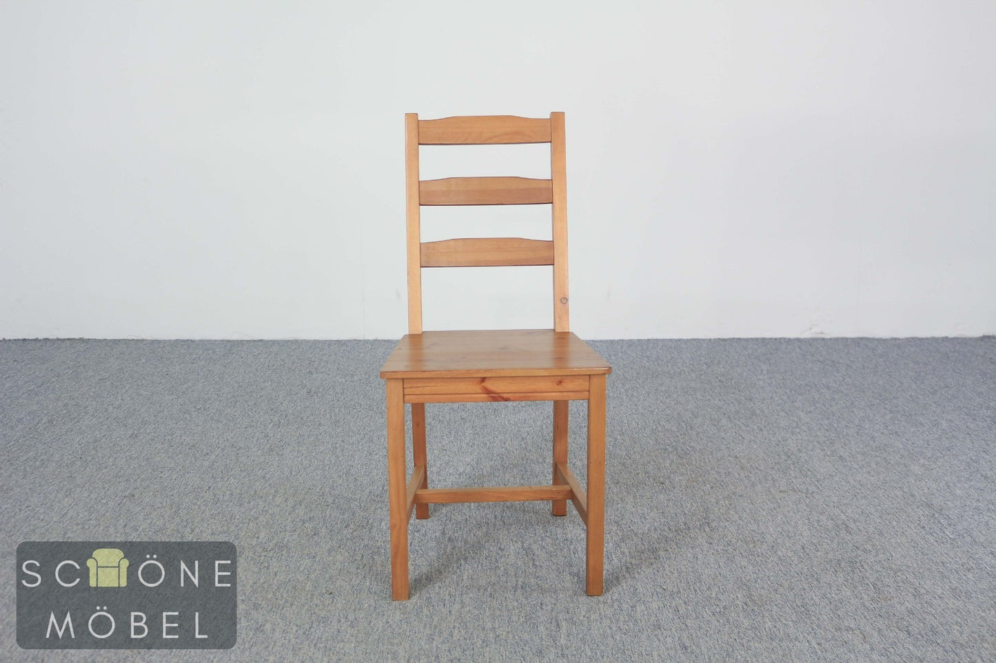 2er Set schlichte Vintage Esszimmer Landhaus Stühle Holzstühle Duo Vintage