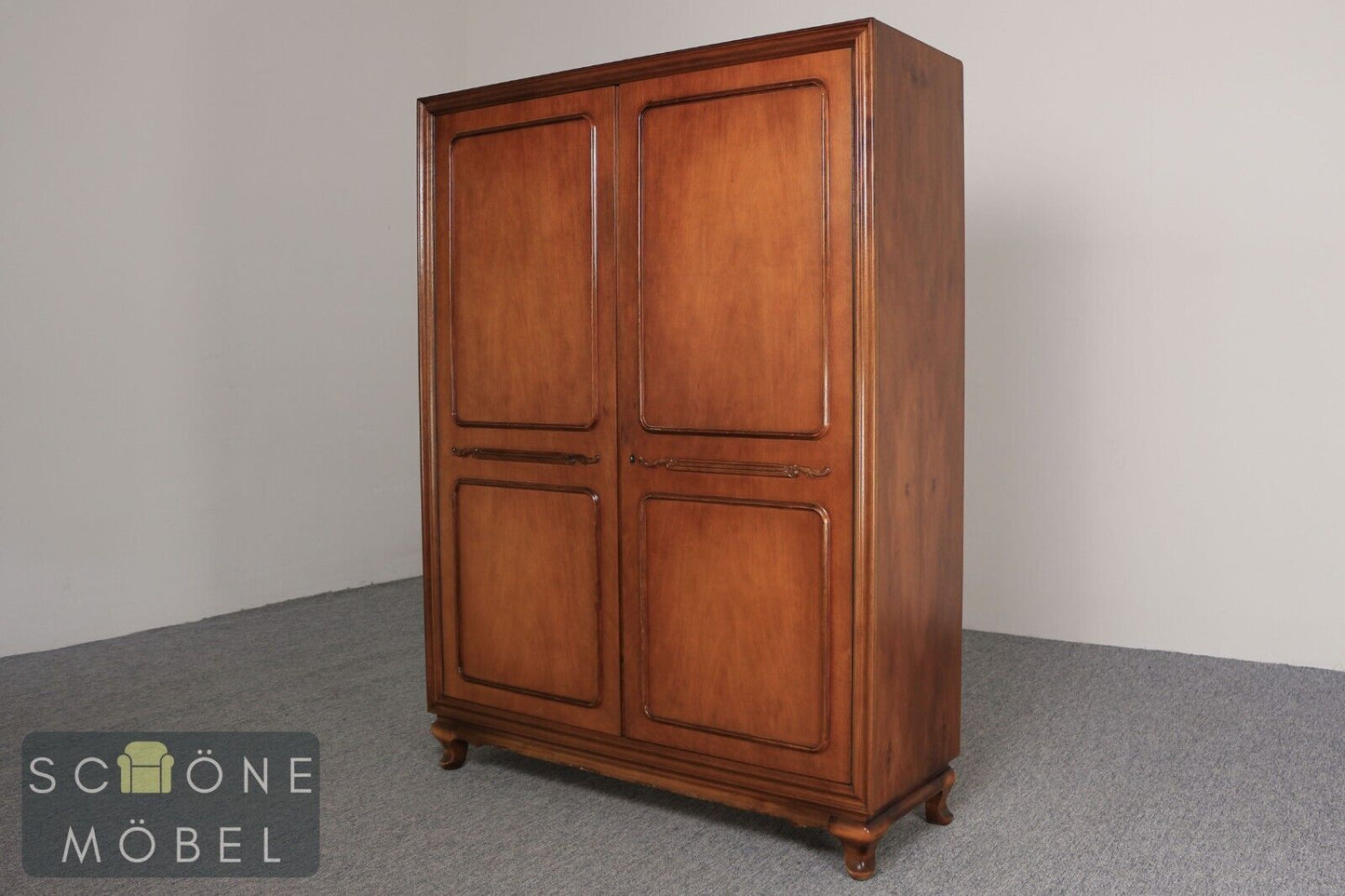 Chippendale Stil Kleiderschrank Wäscheschrank Kommode Schrank