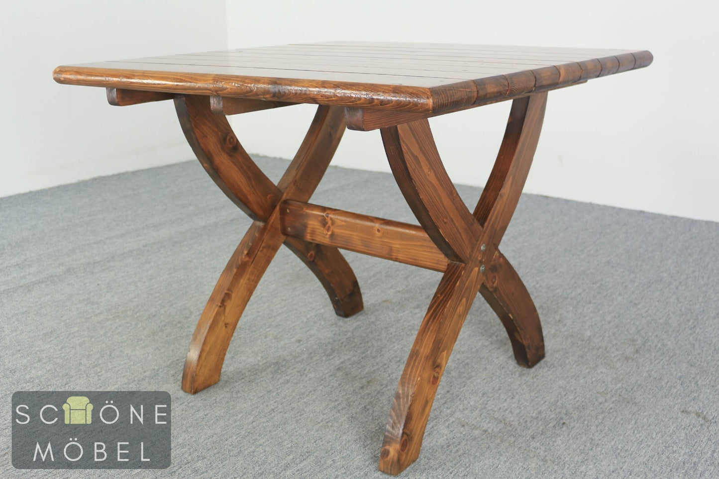 5x Esstisch Garten Tisch Landhaus Stil rechteckig Dining Table Gastro Möbel