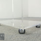 Desinger Space Age Regal aus Acrylglas auf Rollen – 1970er Designklassiker