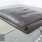Leder Fußhocker dunkelbraun Mid-Century-inspiriert Hocker im Danish Design