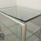 Industrial Style Beistelltisch Modern  Glas Tisch Hifi Table Chrom / Glas