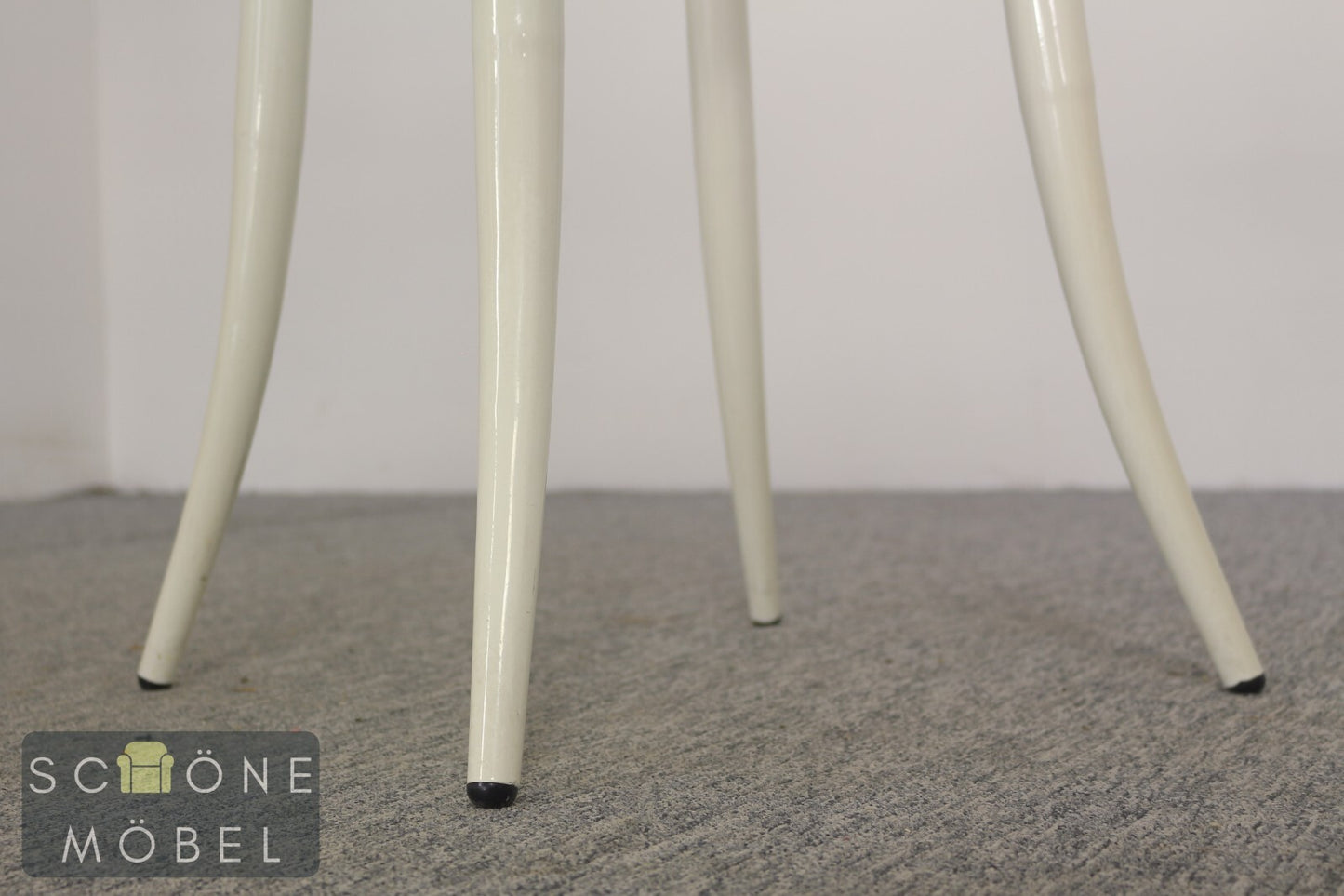 klassisch rustikaler Stil Beistelltisch Vintage Retro Tisch Mid Century Rund