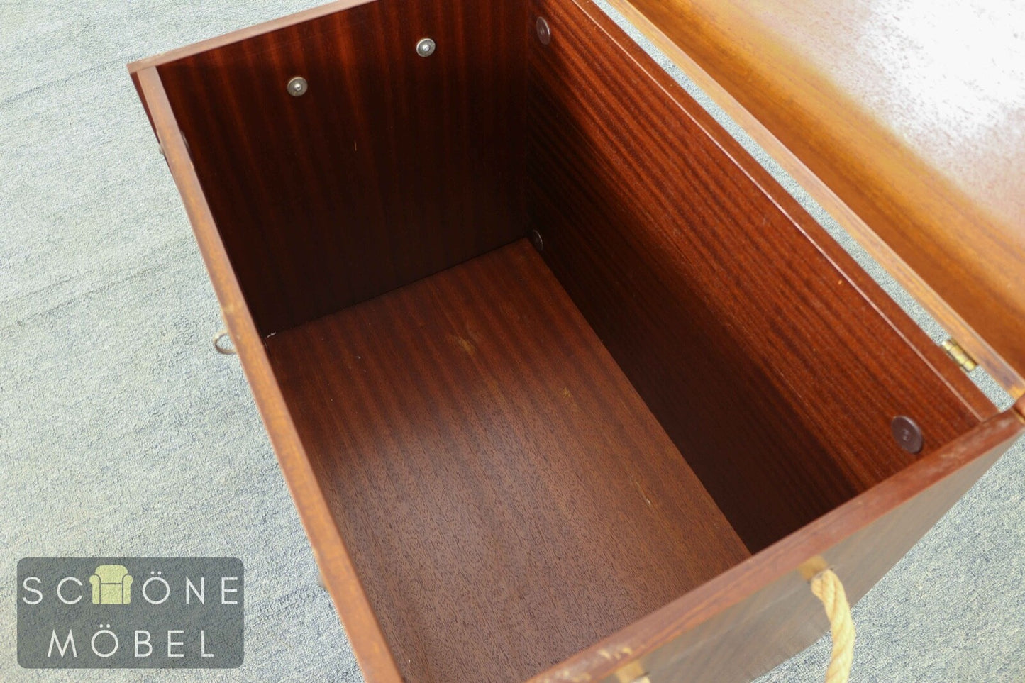 Hübsche Antik Stil Wäschetruhe Truhe Retro Wäschekorb Vintage Korb