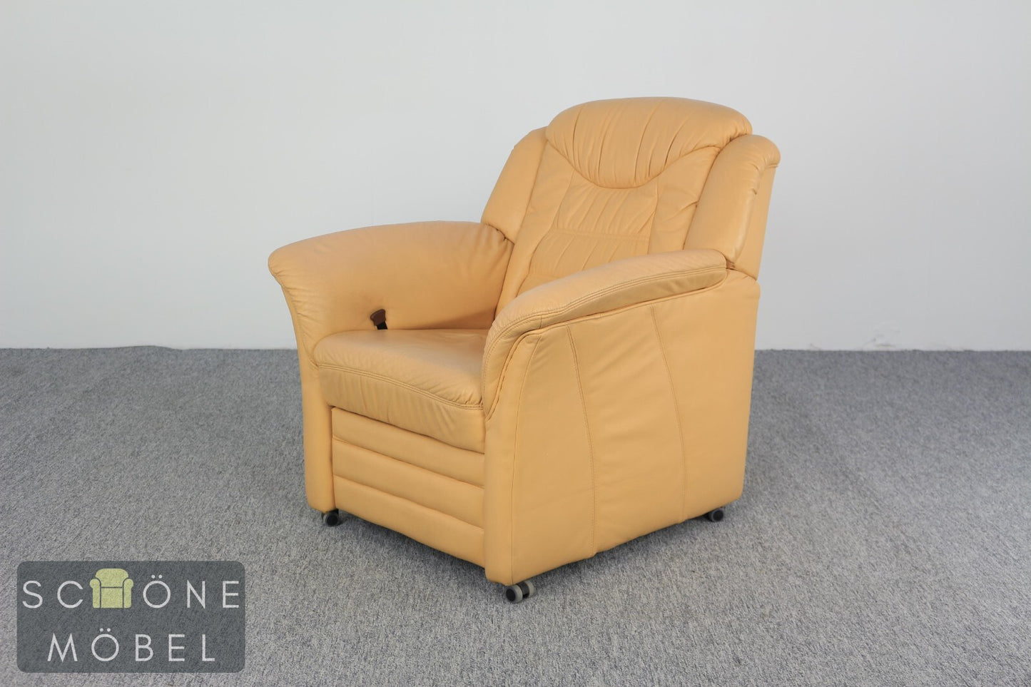 Moderner Designer Leder Sessel Relax Armchair Relaxsessel Echtleder