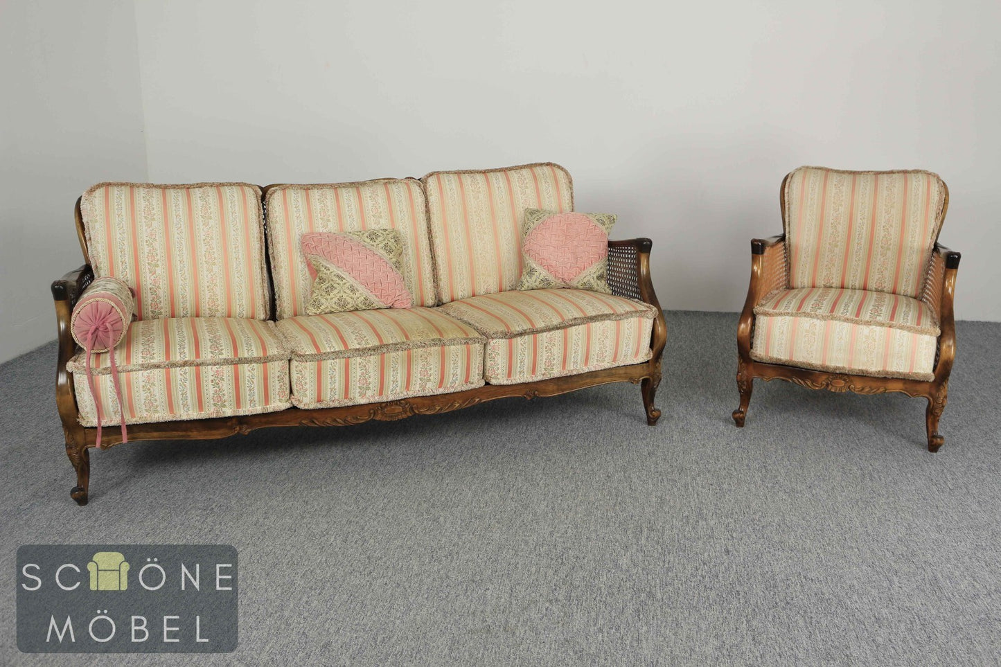 Wunderschöner Chippendale Stil Sessel Rococo Stil Armlehnensessel Chair Empire