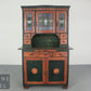 Schöner Antiker Küchenschrank Jugendstil Buffet  Landhaus Massivholz Bleiglas