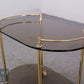 Servierwagen Barwagen Glas Messing Vintage Teewagen Rollwagen 70er
