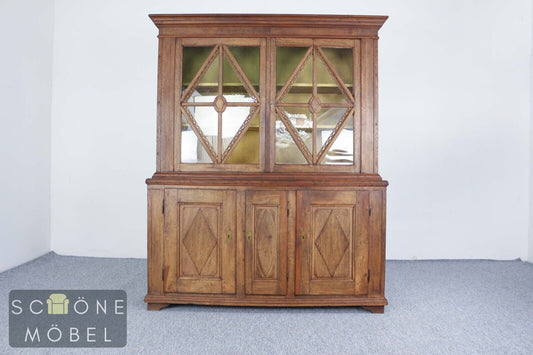 Schöne Antik Stil Vitrine Glasschrank Englisches Design Kommode Geschirrschrank