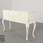 Vintage Chippendale Stil Sideboard Kommode Anrichte Weiß Barock Rokoko Schrank