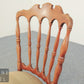 Antik Kolonialstil Stuhl Vintage Holzstuhl gepolstert Spindellehne massiv