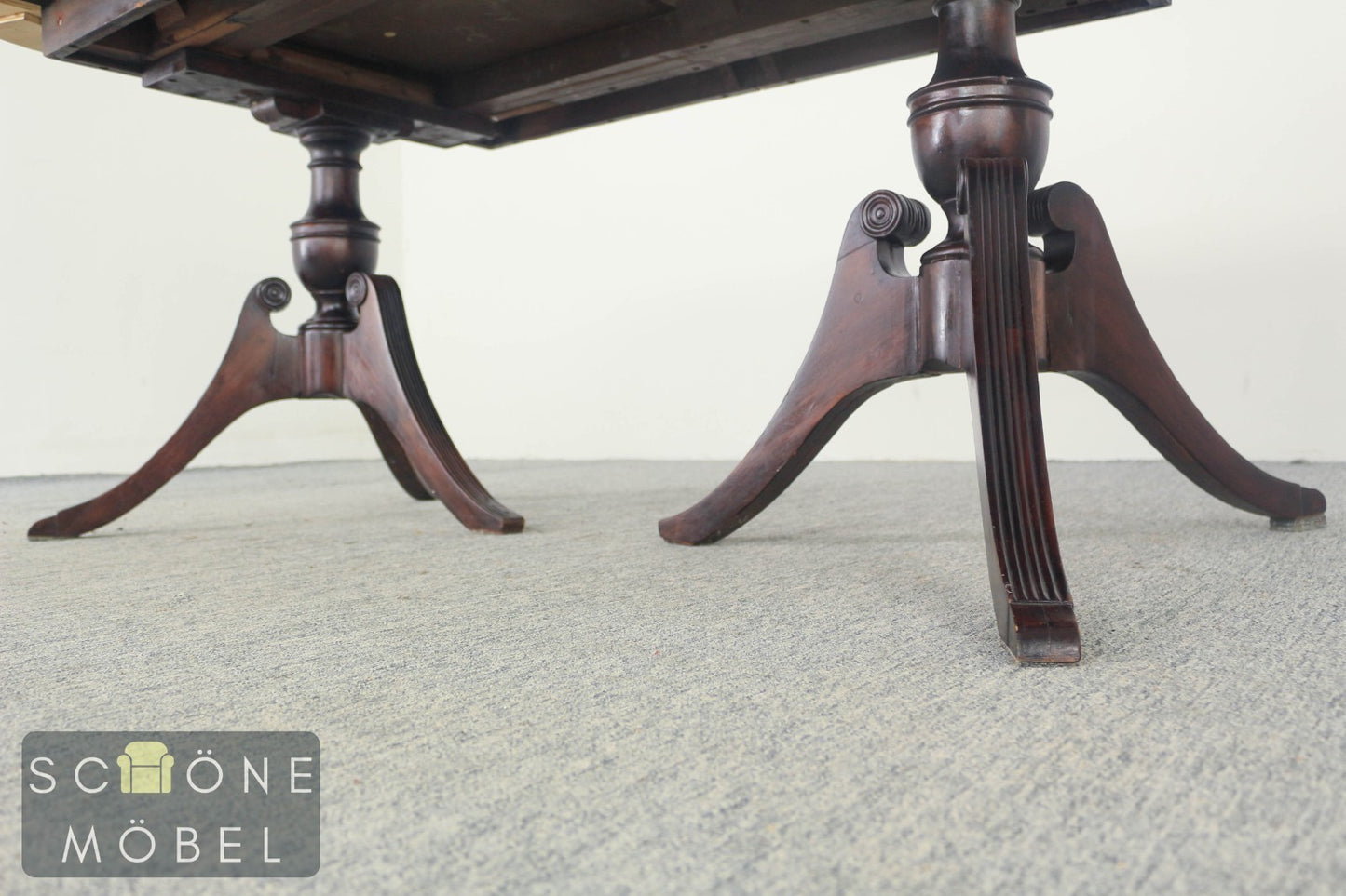 Eleganter ausziehbarer Vintage Esstisch - ausziehbar Table Regency Stil Holz