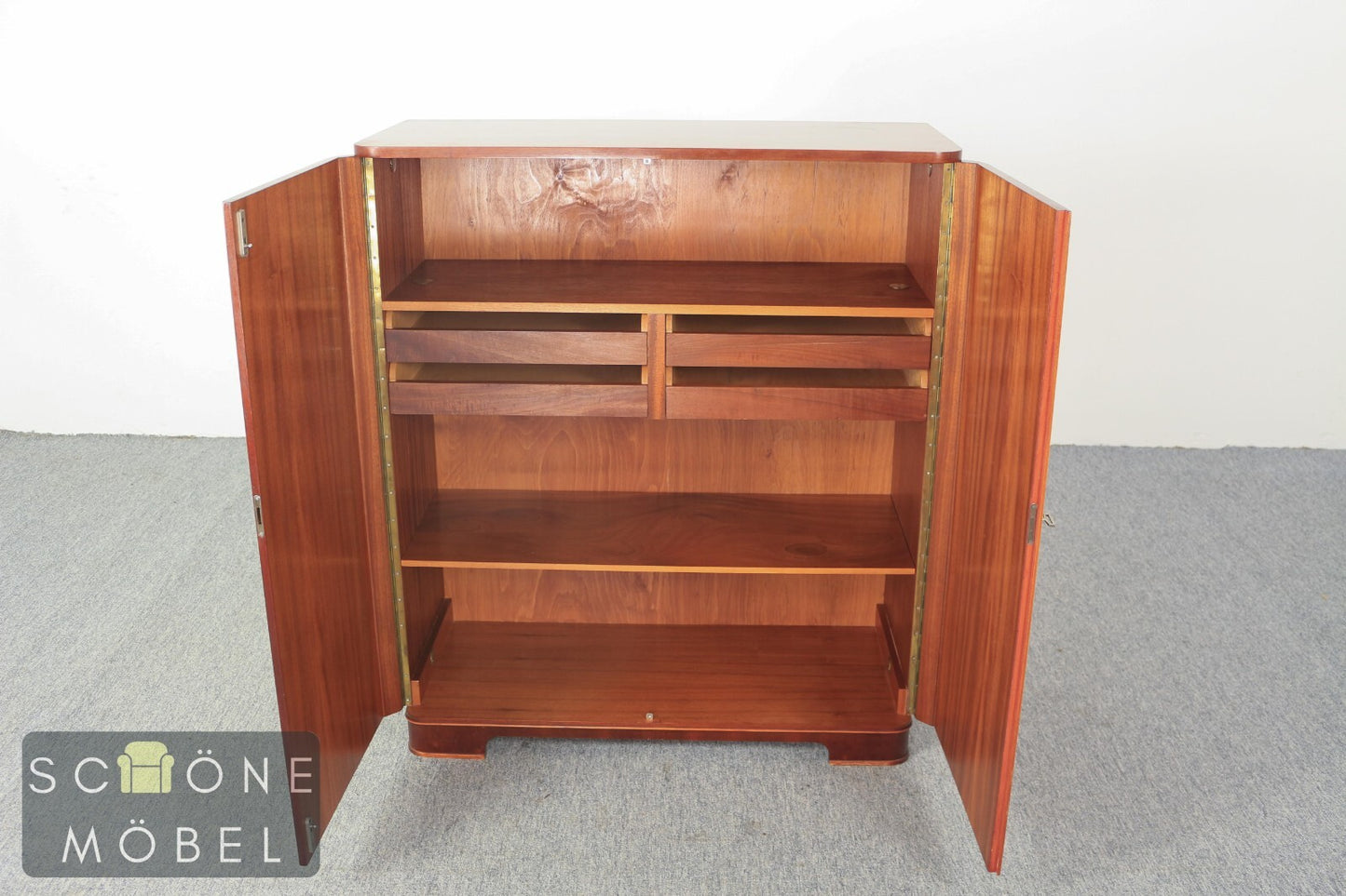 Mid Century Kleiderschrank Wäscheschrank Kommode Rustikaler Schrank