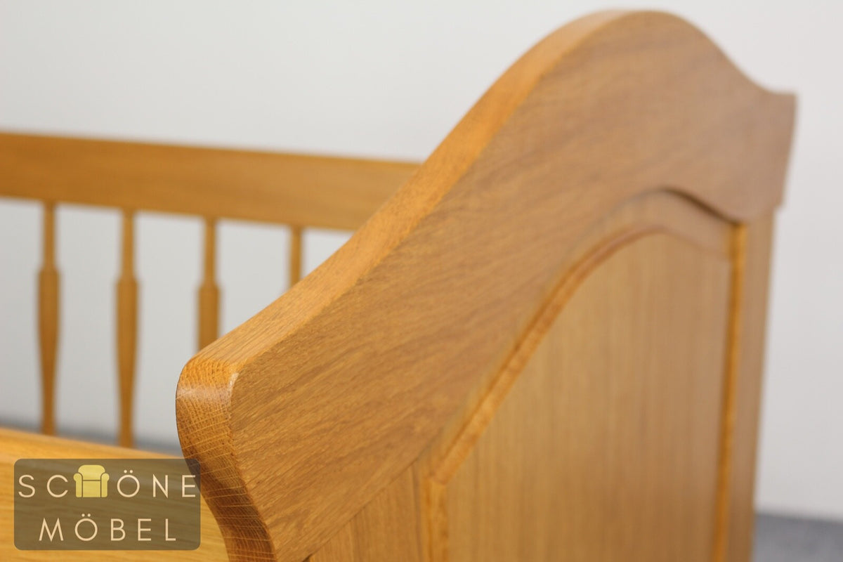 Schönes Babybett Babywiege Schaukelbett Eiche Bett Kinderbett Stange für Mobile