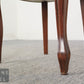 Eleganter Polsterstuhl Mahagoni Stoffbezug – klassischer Vintage Esszimmerstuhl