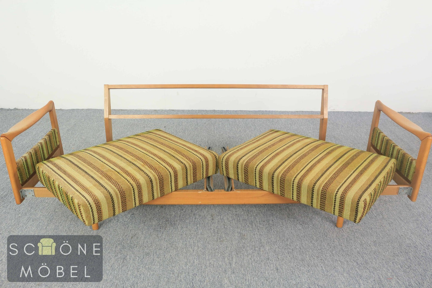 Retro 3er Sofa Mid Century Schlafsofa Vintage Couch Walter Knoll 60er Daybad