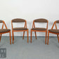 4 Danish Design Kai Kristianen Vintage Stühle Mid Century Retro Essstühle Stuhl