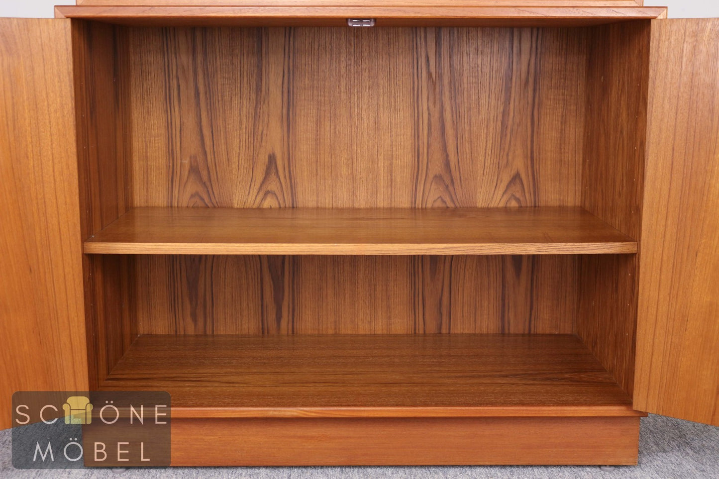 Dyrlund Teak Vitrine Danish Design Mid Century Glas Schrank Vintage Teakholz