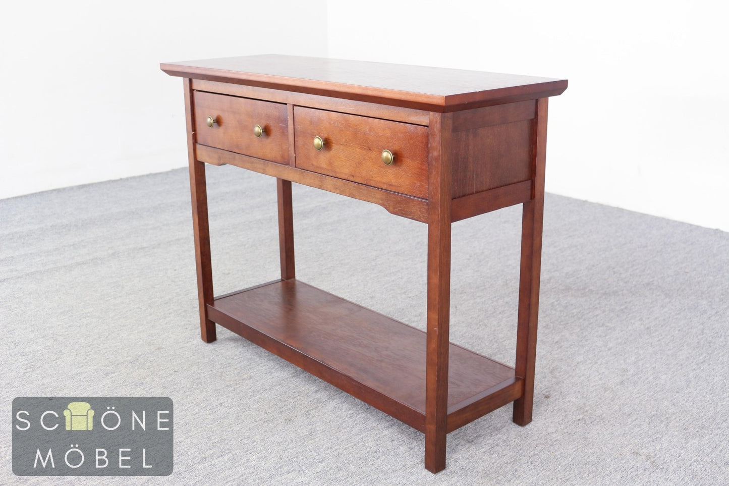Konsolentisch Beistelltisch Vintage Konsole Retro Tisch Glastisch Table