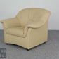 Eleganter Vintage Ledersessel Retro Design Echtleder Sessel 1er Leder Armchair