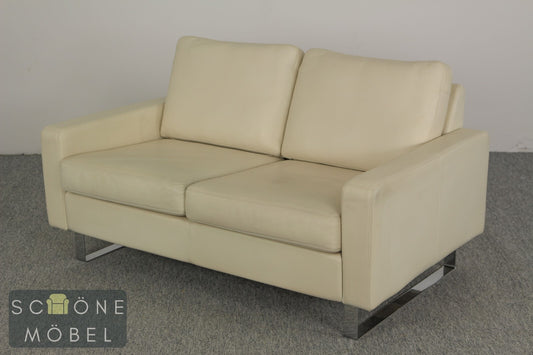 Modernes Conseta 2-Sitzer Ledersofa in Beige von Cor Vintage Design