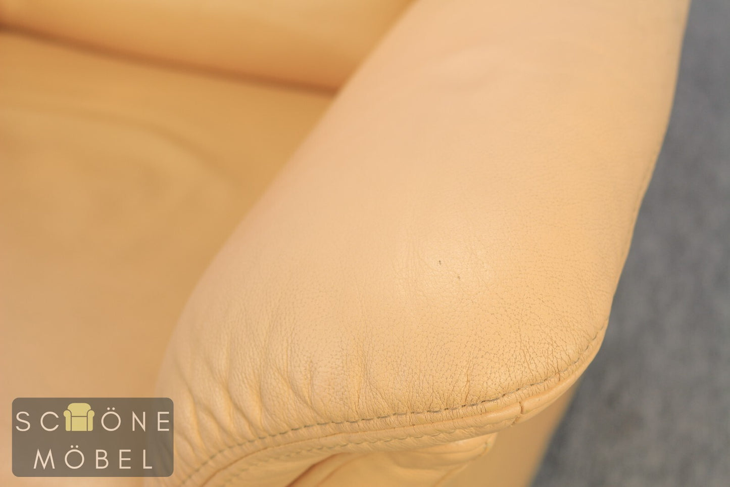 Moderner Designer Leder Sessel Relax Armchair Relaxsessel Echtleder