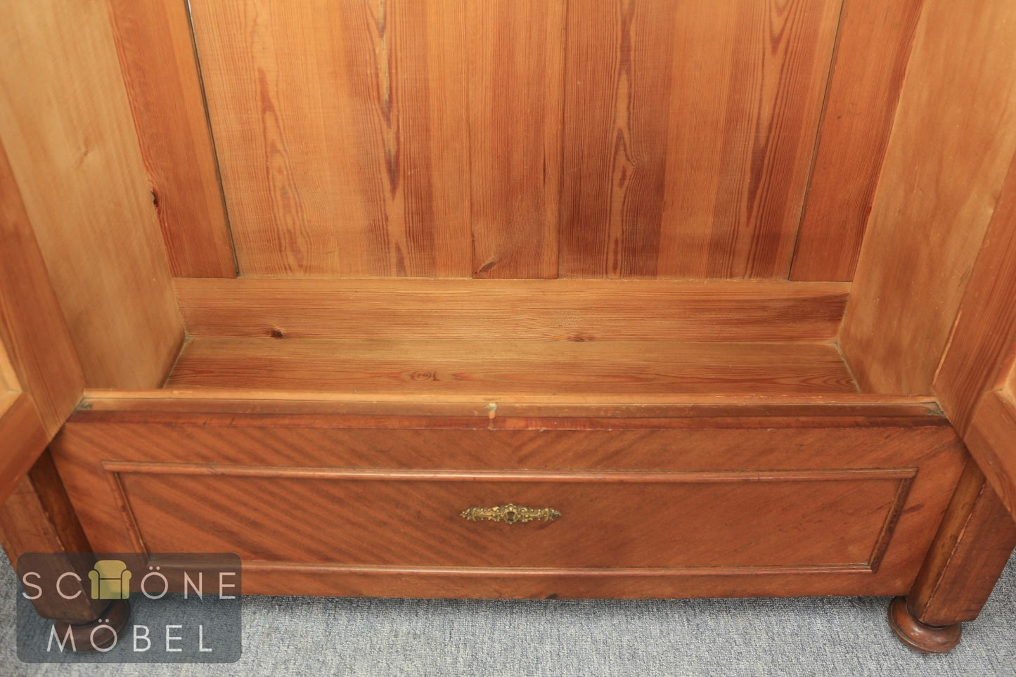 Wunderschöner Gründerzeit Kleiderschrank Garderobe Antik Stil Schrank Wardrobe