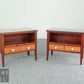 2 Englischer Stil Beistelltisch Vintage Nachtschränkchen Art Deco Schränkchen