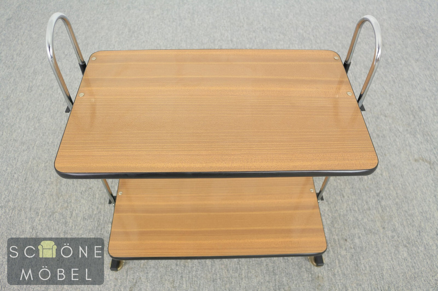 Teewagen Servierwagen Retro Vintage Mid-Century Tisch Rollen Beistellwagen VEB