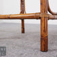 Italienischer Bambus Couchtisch Rauchglas 70er Vintage Beistelltisch Tisch