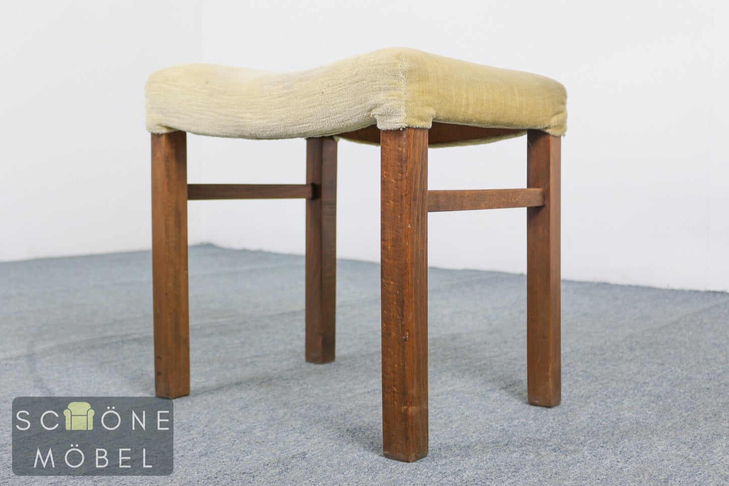 30er 40er Jahre Design Hocker Antik Stil Fußhocker Stuhl Chair Art Deco