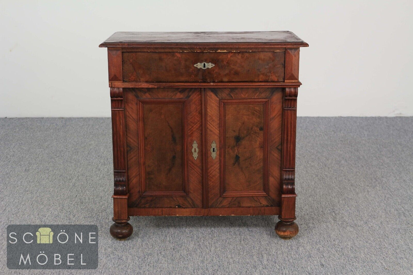 Antike Louis Philippe Anrichte um 1880 Sideboard Schränkchen Kommode Gründerzeit