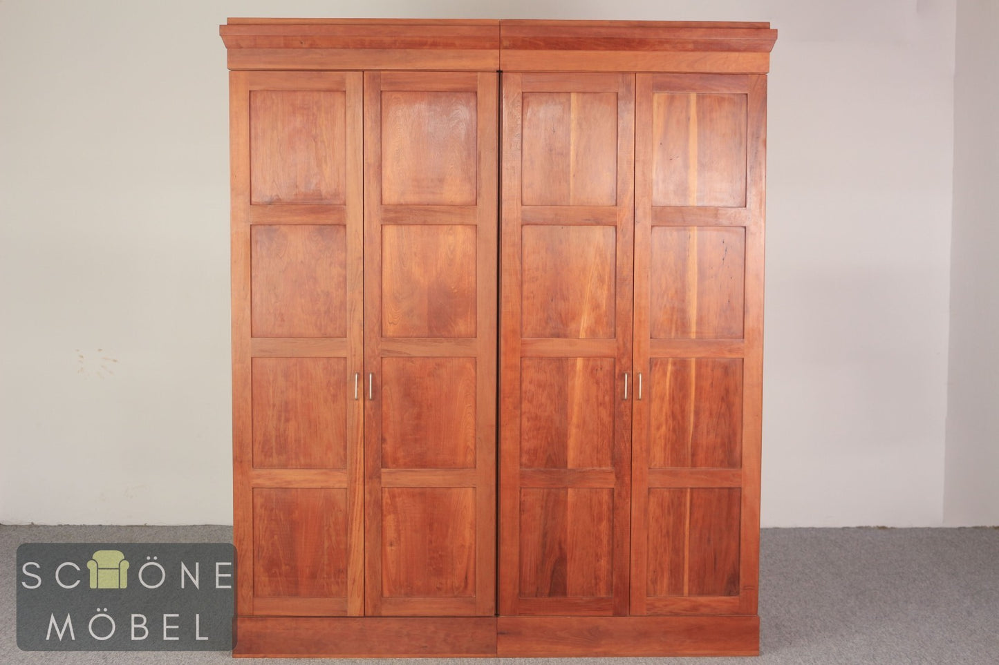 Schlichter Vintage Kleiderschrank Wäscheschrank Antik Schrank Jugendstil Art