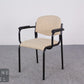 Vintage Armlehnstuhl Besucherstuhl Freischwinger Bauhaus Stil Creme