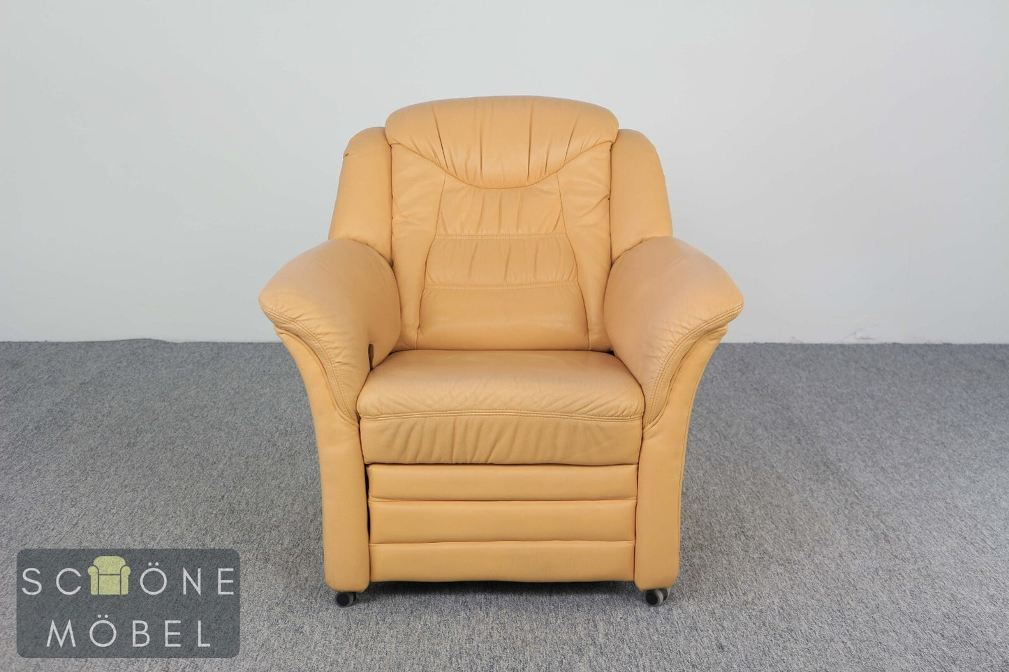 Moderner Designer Leder Sessel Relax Armchair Relaxsessel Echtleder