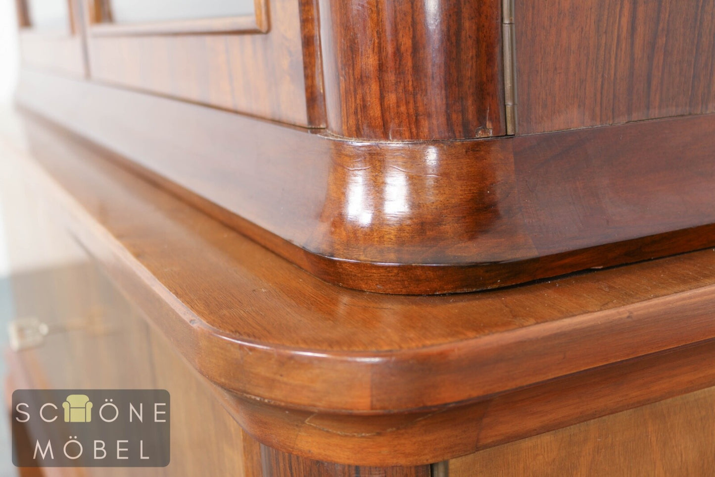 Aert Deco Vitrine Antik Stil Glasschrank Geschirrschrank Bücherschrank Schrank