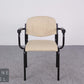 Vintage Armlehnstuhl Besucherstuhl Freischwinger Bauhaus Stil Creme