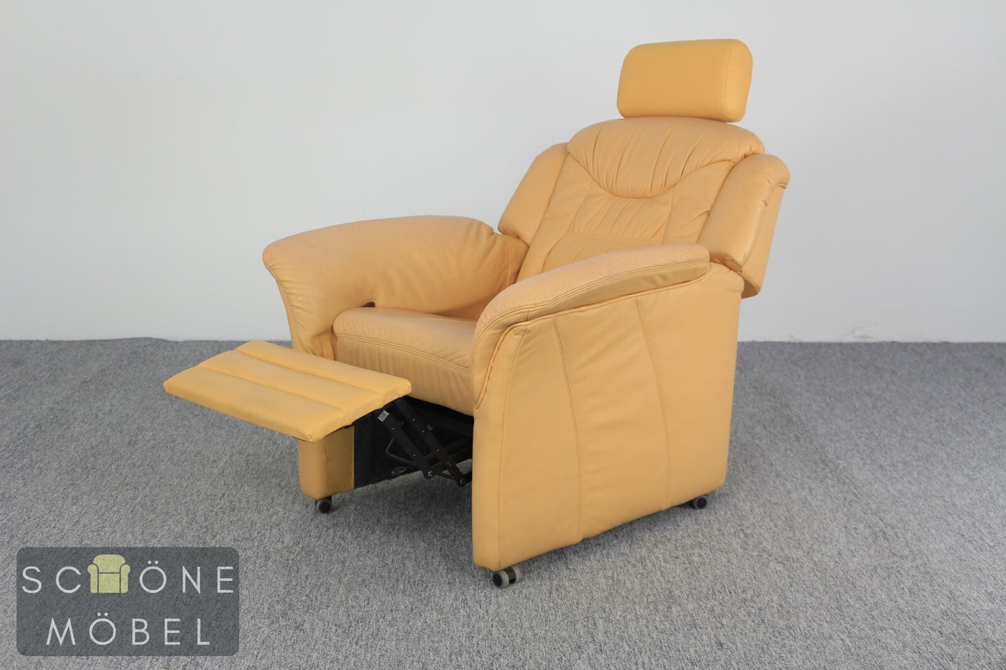 Moderner Designer Leder Sessel Relax Armchair Relaxsessel Echtleder