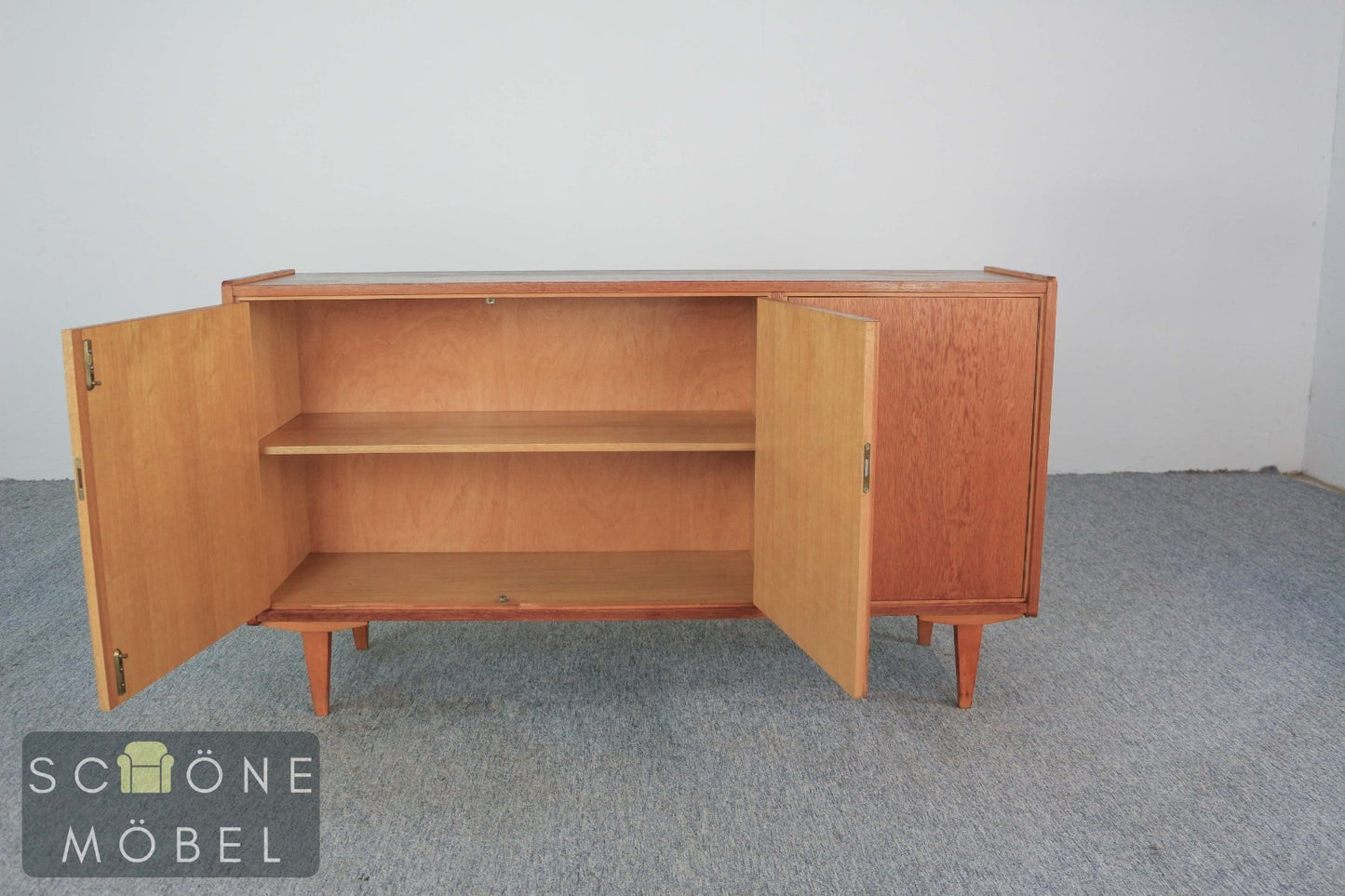 Mid Century Stil Vintage Sideboard 60er Jahre Holz Kommode Anrichte Retro