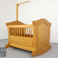 Schönes Babybett Babywiege Schaukelbett Eiche Bett Kinderbett Stange für Mobile