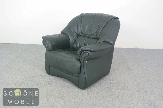 Bequemer Elastoform Leder Sessel Echtleder Armchair Fernsehsessel Moderner Stil
