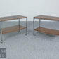 Vintage Beistelltisch Retro Regal Mid-Century Tisch Rollen