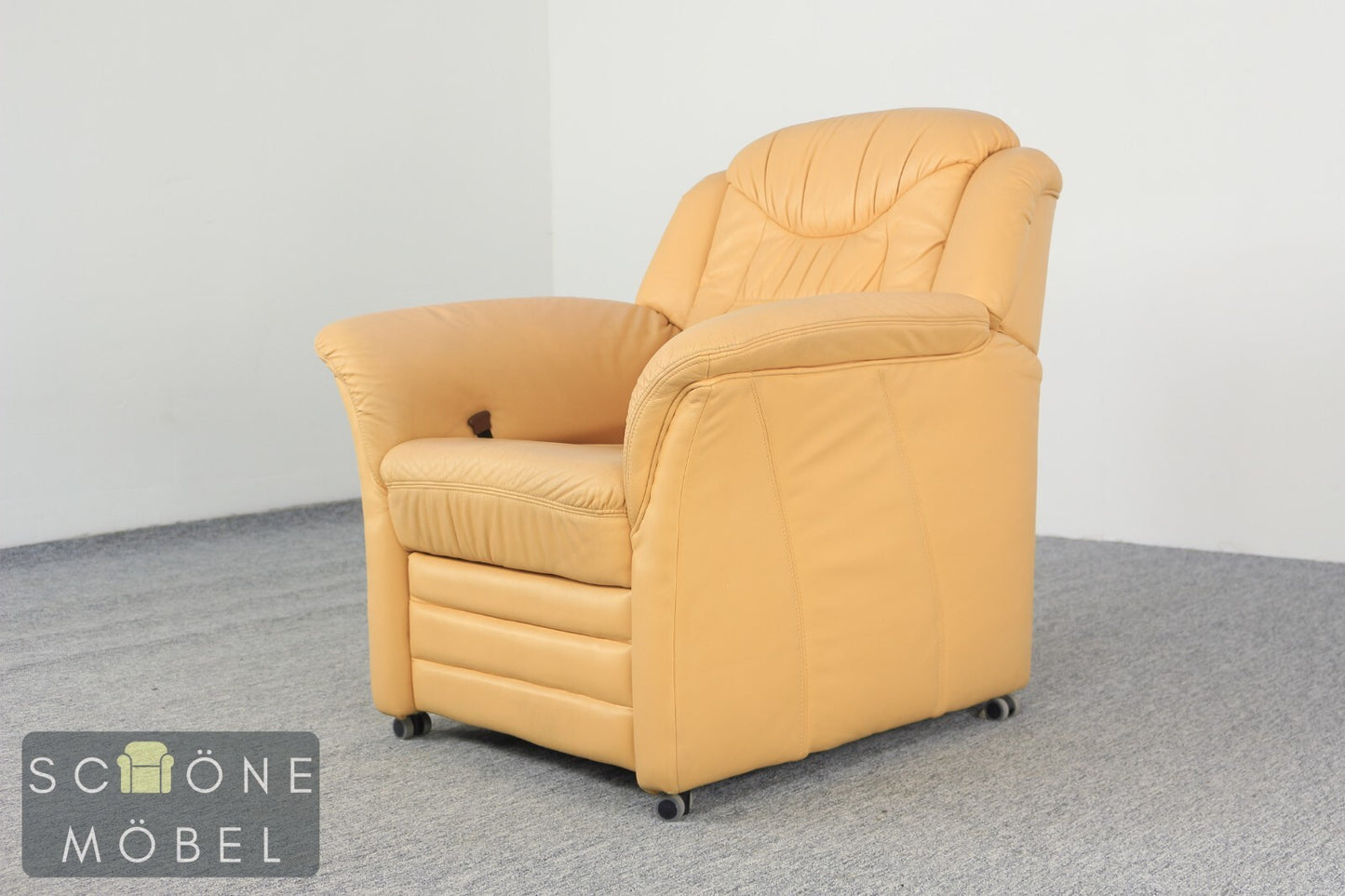 Moderner Designer Leder Sessel Relax Armchair Relaxsessel Echtleder