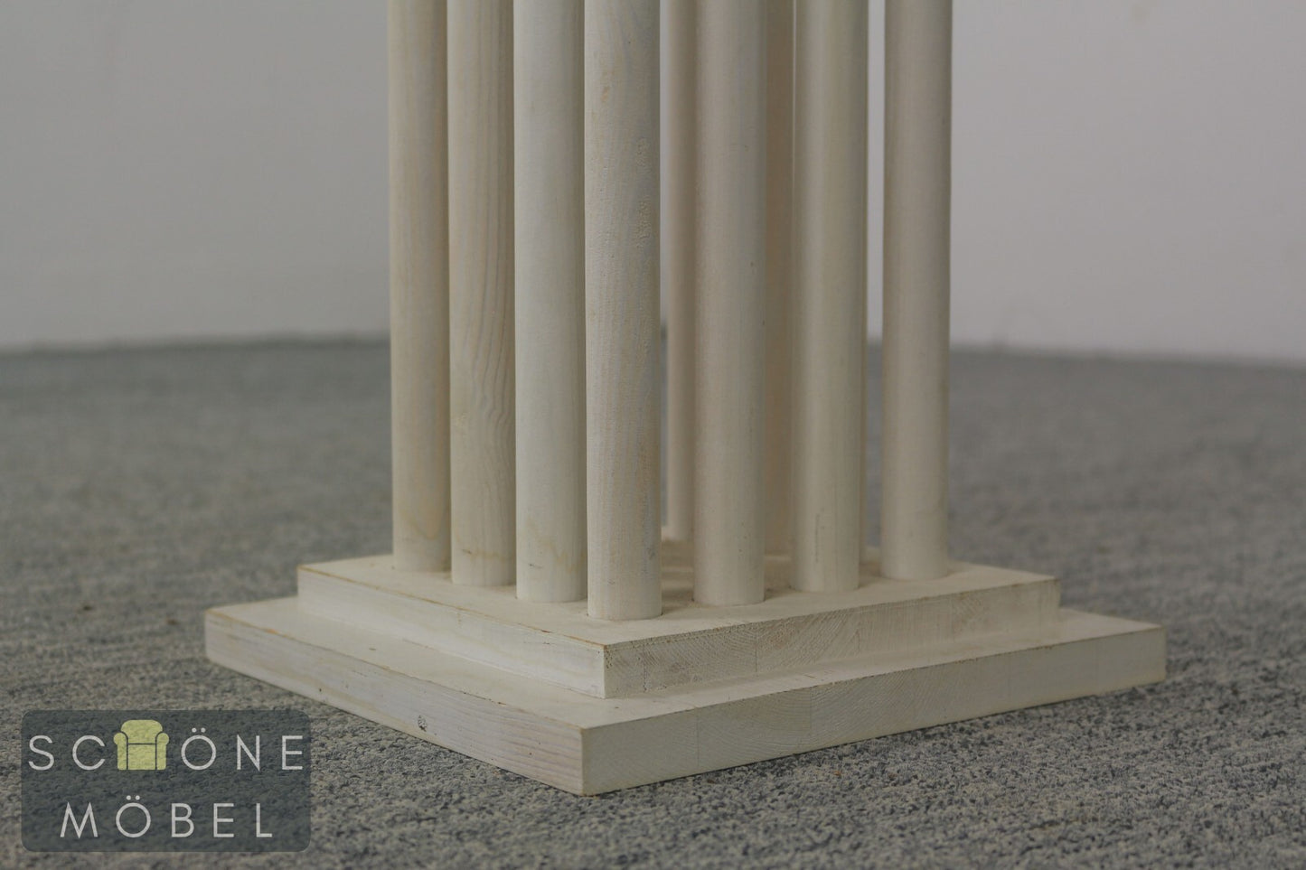 2er Set Blumensäule Pflanzenständer Tisch Vintage Blumenständer Beistelltisch