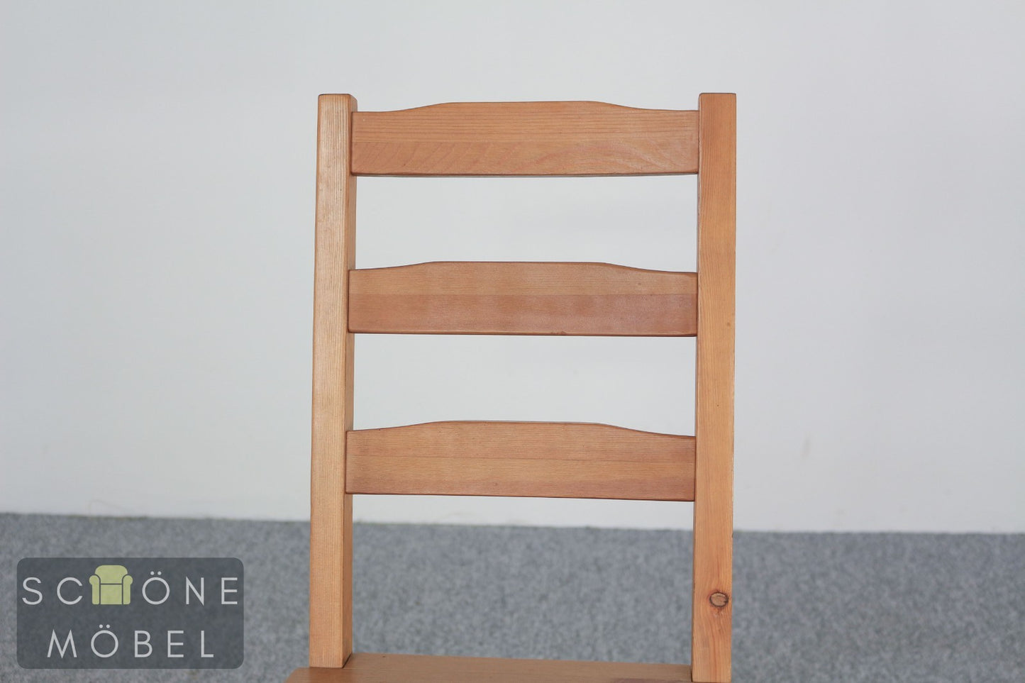 2er Set schlichte Vintage Esszimmer Landhaus Stühle Holzstühle Duo Vintage