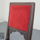 Antiker Holzstuhl Polsterstuhl Akzentstuhl Holzstuhl Samt Rot Vintage