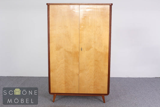 DDR Vintage Kleiderschrank Mid Century Garderobenschrank Holz 50er 60er