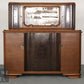 Wunderschönes Art Deco Buffet alter Antik Glasschrank Anrichte Geschirrschrank